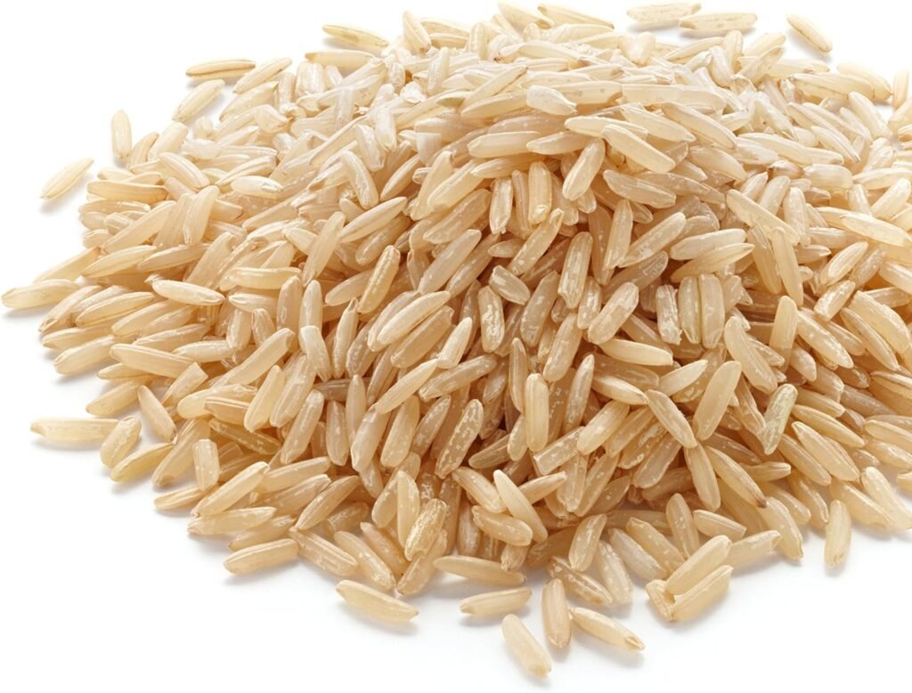 Augason Farms Long Grain Brown Rice Emergency Food Storage 24 Pound Pail