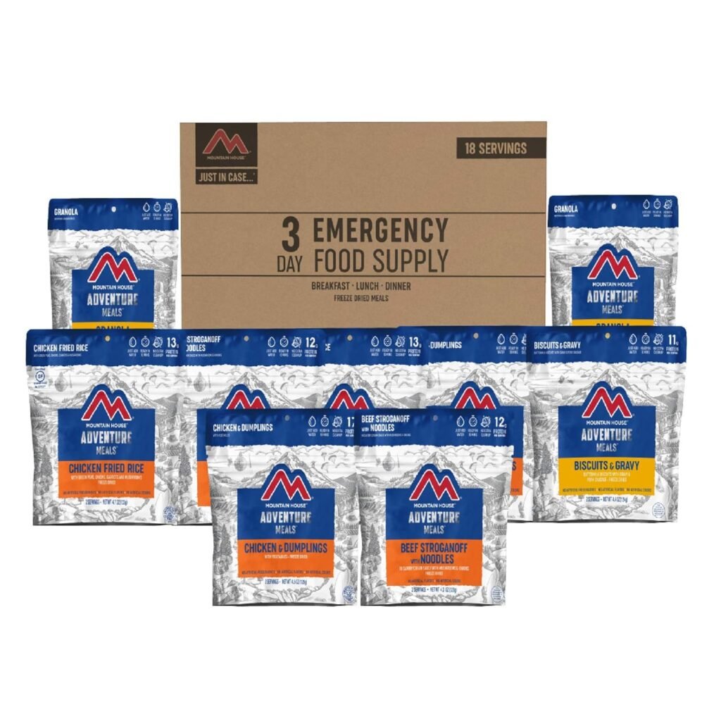 Mountain House 3-Day Emergency Food Supply | Freeze Dried Survival  Emergency Food | 18 Servings