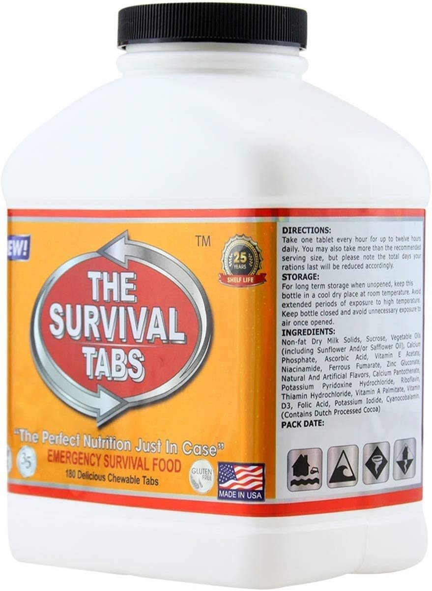 The Survival Tabs 60-Day 720 Tabs Emergency Food Ration Survival MREs Food Review